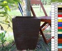 Ver imagem 3 de Vaso Planta 45x35 Moderno Trapézio Polietileno - MARROM MADEIRA 015