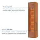 Ver mais imagens de Cristaleira Suspensa com Led 100% Mdf Zeus