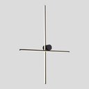 Ver imagem 2 de Arandela Nordecor Nien 60cm+80cm 20w Led Bivolt Preto 3000k Luz Amarela 2937