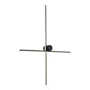 Ver imagem 1 de Arandela Nordecor Nien 60cm+80cm 20w Led Bivolt Preto 3000k Luz Amarela 2937