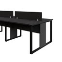Ver imagem 2 de Estação de Trabalho Retangular F5 Office Moderno MDP 480cm Preto F5
