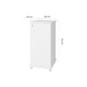 Ver imagem 2 de Balcão Multiuso Cozinha ASM152 c/ 1 Porta Branco - Movelbento