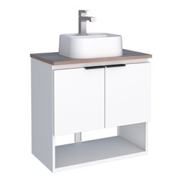 Gabinete para Banheiro Suspenso em Aço Pequi Branco - Cozimax - 1