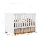 Ver imagem 7 de Jogo de Quarto Infantil New Katatau Cômoda e Berço Mini Cama Branco Brilho - Reller Móveis