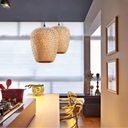 Ver imagem 2 de Luminária Lustre 28cm Pendente Teto Bambu Kjdd-e-640-b1