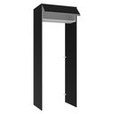 Ver imagem 7 de Porta-geladeira 83 Cm 1 Porta Basculante Preto/branco/preto Glamy Madesa