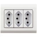 Ver imagem 2 de Caixa de Sobrepor com 3 Tomadas 2p+t 10 a 250 V Tramontina Lizflex Branca Tramontina