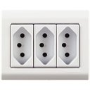 Ver imagem 5 de Caixa de Sobrepor com 3 Tomadas 2p+t 10 a 250 V Tramontina Lizflex Branca Tramontina