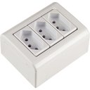 Ver imagem 3 de Caixa de Sobrepor com 3 Tomadas 2p+t 10 a 250 V Tramontina Lizflex Branca Tramontina