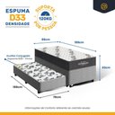 Ver imagem 2 de Cama Box com Colchão de Espuma D33 Ortobom Airtech 100 + Auxiliar de Espuma Unique Solteiro 88cm