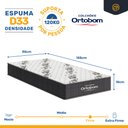 Ver imagem 5 de Cama Box com Colchão de Espuma D33 Ortobom Airtech 100 + Auxiliar de Espuma Unique Solteiro 88cm