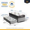 Cama Box com Colchão de Espuma D33 Ortobom Airtech 100 + Auxiliar de Espuma Unique Solteiro 88cm - 4