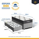 Ver imagem 4 de Cama Box com Colchão de Espuma D33 Ortobom Airtech 100 + Auxiliar de Espuma Unique Solteiro 88cm