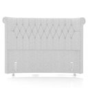 Ver imagem 6 de Cabeceira Cama Box Casal Queen 160cm Dust P02 Linho Cinza Claro - Mpozenato