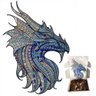 Quebra-cabeça de Madeira Mdf 3d Dragão Grande 300 Peças Puzzle Wooden Quebra Cabeça, Quebra Cabeça 3 - 8