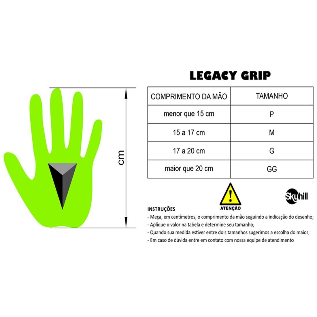 Hand Grip Legacy Power Colors Neopreme Skyhill - Laranja - G - 1