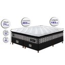 Ver imagem 2 de Cama Box King Colchão Pillow Top + Box 193x203x70 Molas Ensacadas Cama inBox Abstrato
