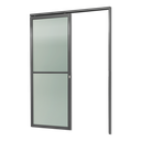 Ver imagem 1 de Porta de Correr Suspensa Vidrao Dir L.25 Cinza 210x80 Brimak