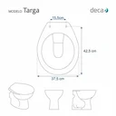 Ver imagem 5 de Assento Sanitario Almofadado Targa Branco para Vaso Deca