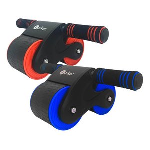 Roda Exercícios Abdominal Dupla Funcional Rolo Fitness