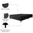 Ver imagem 3 de Cama Box Base Casal King 1,93m Suede Marsala Preto