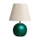 Ver imagem 1 de Abajur de Cerâmica Bola Pequeno para Decoração de Quarto Fosco com Cúpula