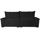 Ver imagem 6 de Sofá Retrátil e Reclinável 2,95m Cama inBox Big Fresh com SoftGel D40 Velupluma Preto