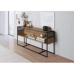 Balcão Aparador York 160cm Estilo Industrial 27900 Artesano - Hanover/preto - 1
