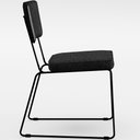 Ver imagem 7 de Kit 08 Cadeiras Decorativas Sala Jantar Allana L02 Couríssimo Preto Linho Chumbo - Lyam Decor