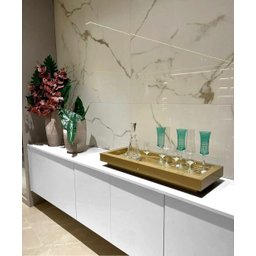 Bandeja Dourada Espelhada Sala Aparador Luxo Decoração 40x25 - 3