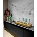 Ver imagem 5 de Bandeja Dourada Espelhada Sala Aparador Luxo Decoração 40x25