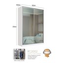 Ver imagem 3 de Guarda-roupa 2 Portas de Correr 2 com Espelho 3 Gavetas Aura