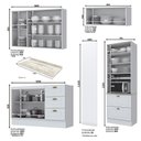 Ver imagem 4 de Cozinha Completa Americana 4 Peças com Lateral Branco - Móveis Henn