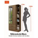 Ver imagem 5 de Guarda Roupa Solteiro 1 Espelho 2 Portas 2 Gavetas e Prateleiras Moju