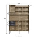 Ver imagem 5 de Armário de Cozinha 6 Portas e 2 Gavetas Preto/Wood