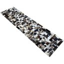 Ver imagem 2 de Tapete de couro marrom malhado escuro 0,60x2,30 c/borda