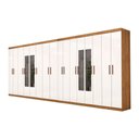 Ver imagem 3 de Closet Casal Duplo Rubi Premium 16 Portas C/espelho 8 Gavetas
