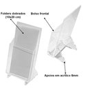 Ver imagem 3 de Display Expositor em Acrílico Premium Porta Folders 10x20 cm Centauri Acrílicos DSPF-10x20