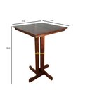 Ver imagem 4 de Mesa Bistrô Quadrada em Madeira Maciça