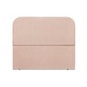 Cabeceira Estofada Cama Box Casal Alana 140cm Linho:rosê - 1