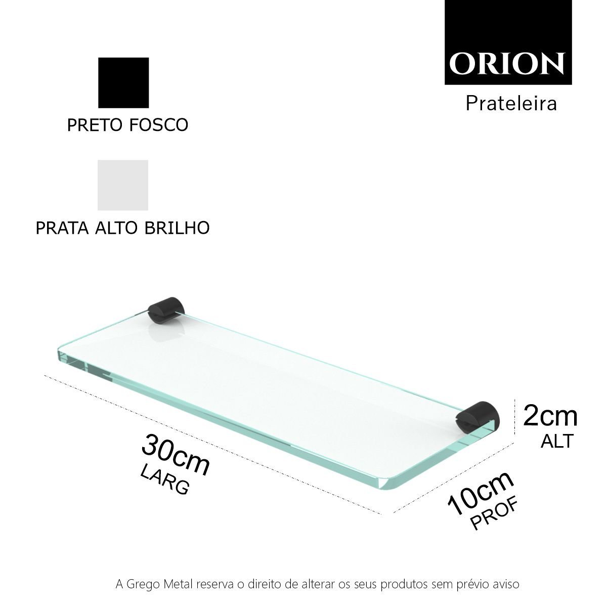 Porta Shampoo para Banheiro Suporte Redondo Acessório Grego Metal Preto Fosco Orion - 4