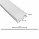 Ver imagem 2 de Perfil Linear Sobrepor Branco 1 Metro C/ Trava Fix P/ Fita Led St3075
