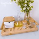 Ver imagem 5 de Bandeja de Bambu e Palhinha com Alça 35cm X 20cm X 7,5cm - Mimo Style