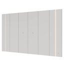 Ver imagem 6 de Painel para TV 75 Polegadas com LED 236cm Novare C04 Off White Matte - Lyam Decor