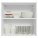 Ver imagem 4 de Armário Aéreo 70 cm 2 Portas Branco-Crema Vik Madesa Branco-Crema