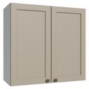 Ver imagem 1 de Armário Aéreo 70 cm 2 Portas Branco-Crema Vik Madesa Branco-Crema