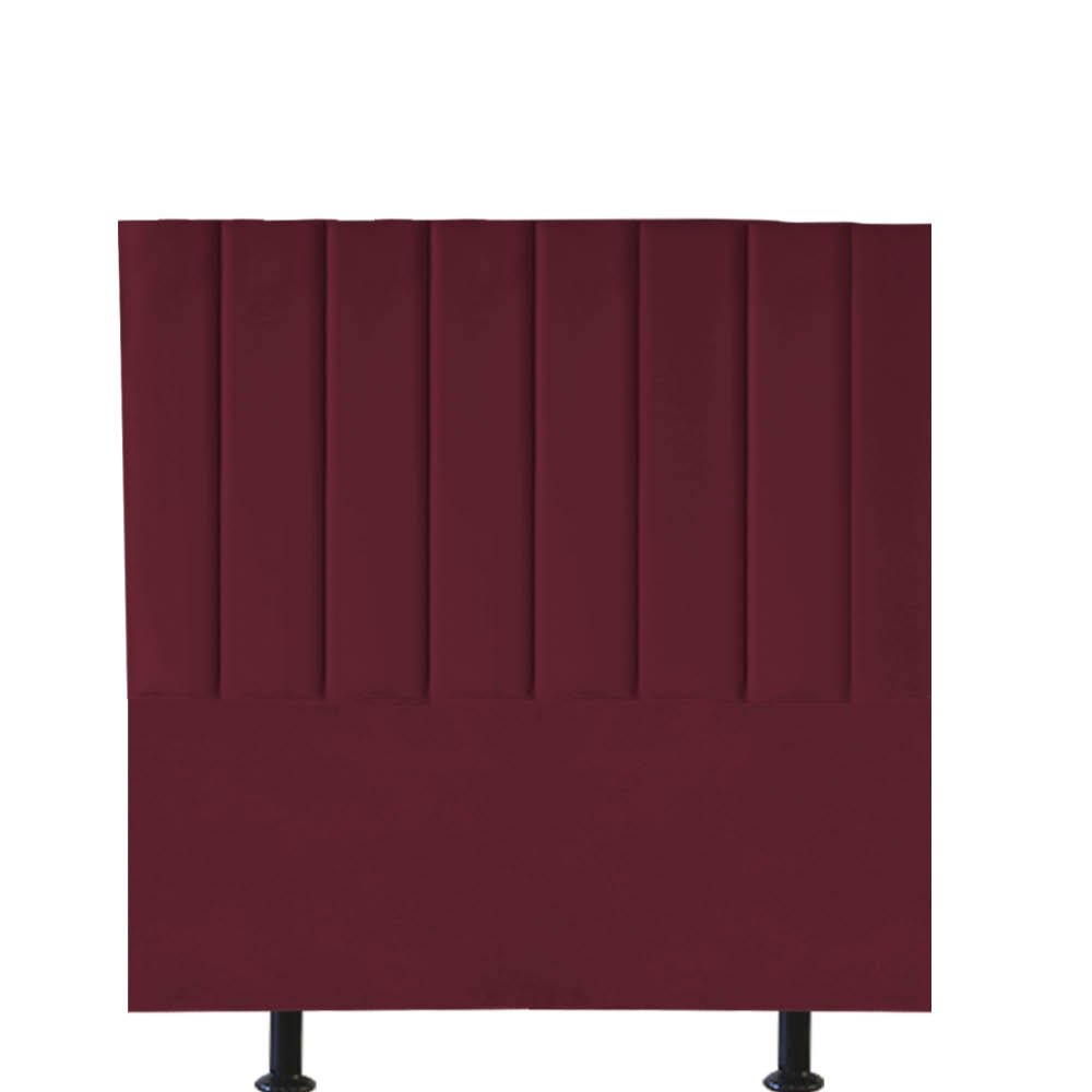 Cabeceira Estofada Carla 140CM Casal Suede Bordo - D A DECOR - 2