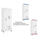 Ver imagem 7 de Guarda Roupa Solteiro 3 Portas Modena Incorplac