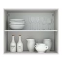 Ver imagem 4 de Armário de Cozinha Aéreo 80 cm 2 Portas Branco/Cinza Agata Madesa