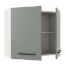 Ver imagem 5 de Armário de Cozinha Aéreo 80 cm 2 Portas Branco/Cinza Agata Madesa